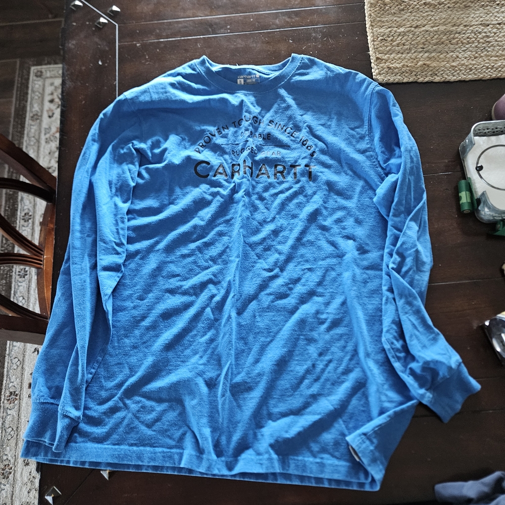 Carhartt Men's Blue Long Sleeve Tee